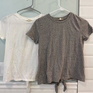 Madewell tie back t shirt (set of 2!)